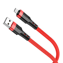Заредете изображение във визуализатора на галерията – Borofone Cable BU35 Influence - USB to Micro USB - 2,4A 1,2 metres red
