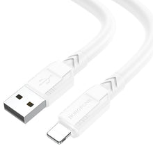 Заредете изображение във визуализатора на галерията – Borofone Cable BX81 Goodway - USB to Lightning - 2,4A 1 metre white
