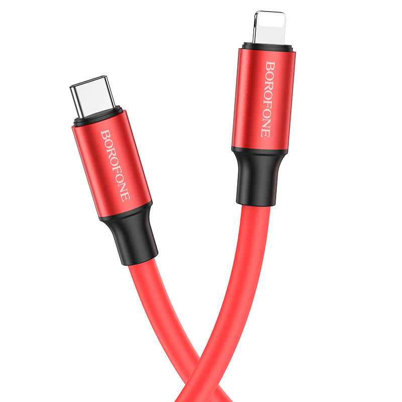 Borofone Cable BX82 Bountiful - Type C to Lightning - PD 20W 1 metre red