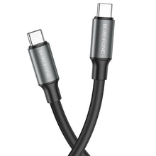 Заредете изображение във визуализатора на галерията – Borofone Cable BX82 Bountiful - Type C to Type C - 60W 3A 1 metre black
