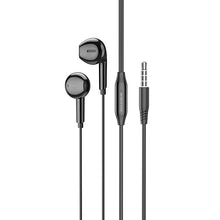 Заредете изображение във визуализатора на галерията – Borofone Earphones BM71 Light Song with microphone black

