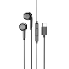 Заредете изображение във визуализатора на галерията – Borofone Earphones BM71 Light Song with microphone Type C black
