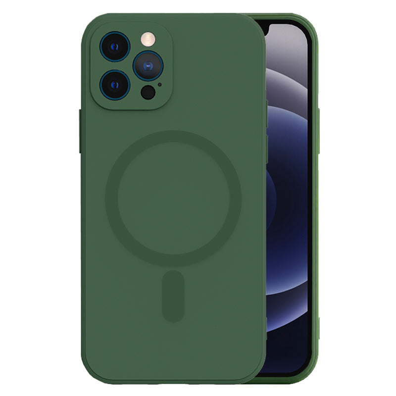 TEL PROTECT MagSilicone Case for Iphone 14 Dark green