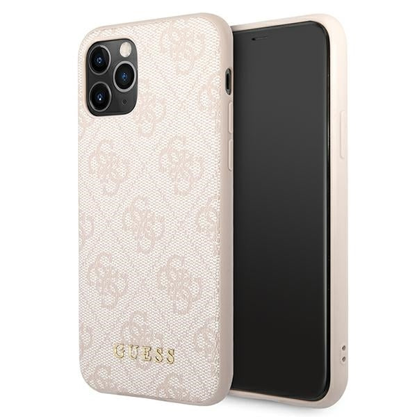 Original Case GUESS Hardcase 4G Metal Gold Logo GUHCN58G4GFPI for Iphone 11 Pro Pink