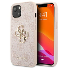 Заредете изображение във визуализатора на галерията – Original Case GUESS 4G Big Metal Logo GUHCP13M4GMGPI for Iphone 13 pink
