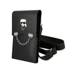 Заредете изображение във визуализатора на галерията – Original KARL LAGERFELD Handbag Ikonik Karl Chain KLWBSAIPCK black

