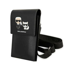 Заредете изображение във визуализатора на галерията – Original KARL LAGERFELD Handbag Embossed Ikonik KarlChoupette KLWBSAKCHSK black
