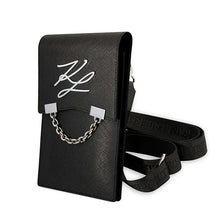 Заредете изображение във визуализатора на галерията – Original KARL LAGERFELD Handbag Autograph Chain KLWBSAKLCK black
