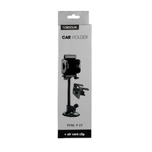 Заредете изображение във визуализатора на галерията – Car Holder VENNUS - ADJUSTABLE - P 17 /air vent and windshield mount/
