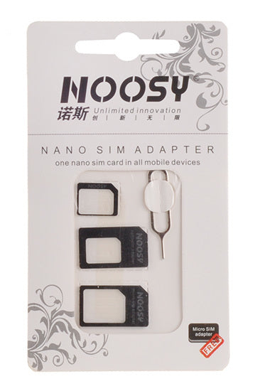 Adapter - Nano SIM to Micro SIM - NOOSY BLISTER PACK