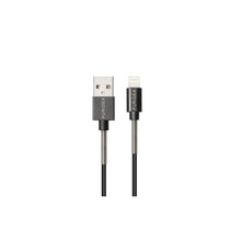 Заредете изображение във визуализатора на галерията – Puridea кабел usb for iPhone lighning 8-pin l18 2.4a aluminium alloy black 2 meter - TopMag
