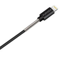 Заредете изображение във визуализатора на галерията – Puridea кабел USB към Applele lightning spring l18 черен - само за 14.99 лв
