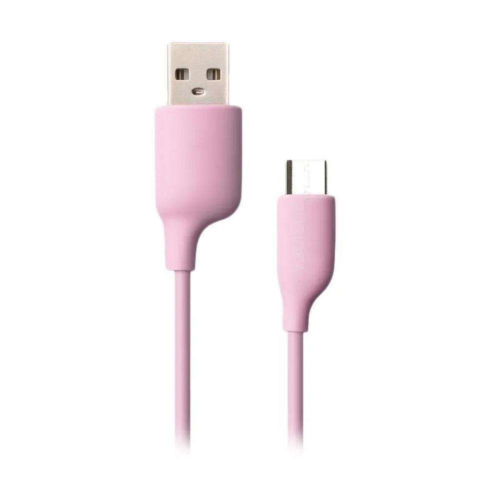 Puridea кабел usb - type c 2.0 l02 2.4a pink - TopMag
