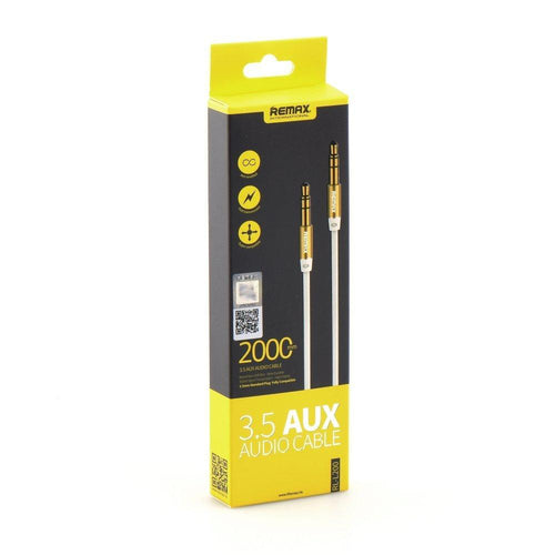 Remax 3.5mm Aux кабел l200 2m бял - TopMag