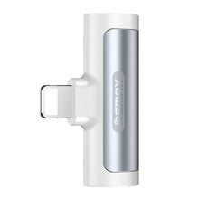 Заредете изображение във визуализатора на галерията – Remax adapter apple lightning 8-pin към 2x lightning 8-pin ( hf + charging ) smoth rl-la04i white - TopMag
