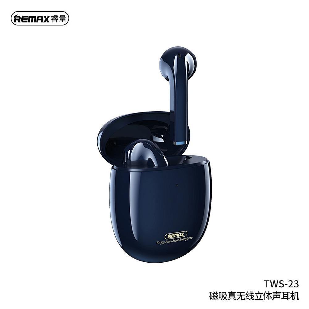 Remax bluetooth earphones tws-23 with power bank blue - само за 43.2 лв
