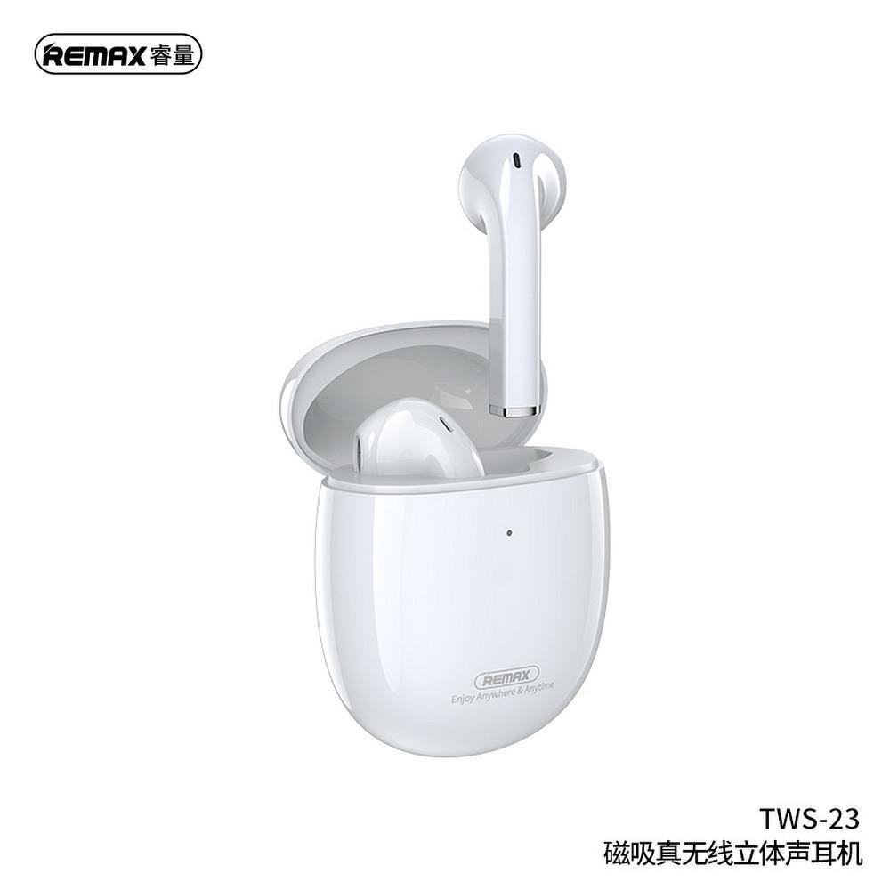 Remax bluetooth earphones tws-23 with power bank white - само за 43.2 лв