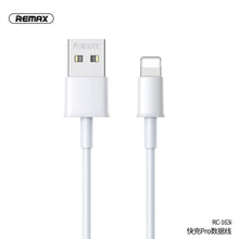 Заредете изображение във визуализатора на галерията – Remax cable usb for iphone lightning 8-pin fast charger pro 2,1a rc-163i white - TopMag
