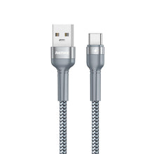 Заредете изображение във визуализатора на галерията – Remax cable usb to typ c jany 5a fast charging rc-1702 silver - TopMag
