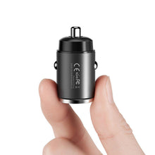 Заредете изображение във визуализатора на галерията – Remax car charger type c + usb quick charger 30w 4.8a rcc110 mini tarnish - TopMag

