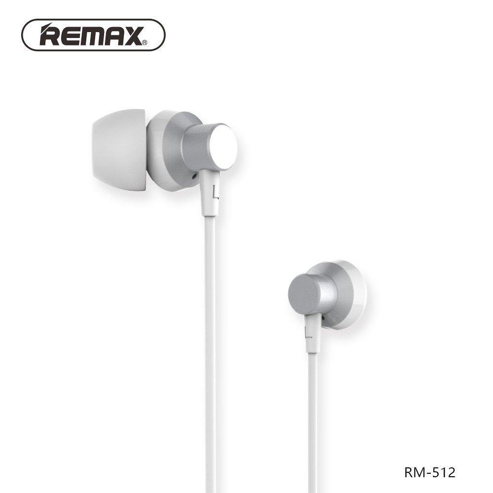 Remax earphones rm-512 silver - TopMag