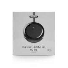Заредете изображение във визуализатора на галерията – Remax hub 3xusb inspiron series ru-05 черен - само за 23.2 лв
