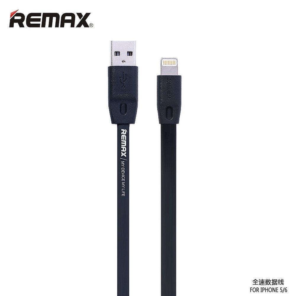 Remax кабел USB за бързо зареждане към Applele lightning 8-pin (1 метър) rc-001i черен - само за 12.99 лв