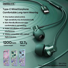 Заредете изображение във визуализатора на галерията – Remax слушалки type c metal wired rm-512a green - TopMag
