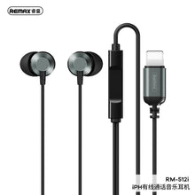 Заредете изображение във визуализатора на галерията – Remax слушалки за apple lightning 8-pin metal music &amp; call rm-512i tarnish - TopMag
