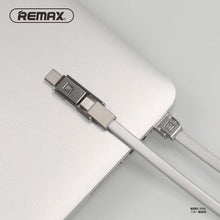 Заредете изображение във визуализатора на галерията – Remax usb кабел sury 2 series 3in1 rc-070th silver - TopMag
