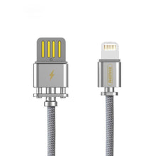 Заредете изображение във визуализатора на галерията – Remax usb кабел sury 2 series working with Applele lightning 8-pin 2,4a rc-064i silver - само за 6.99 лв
