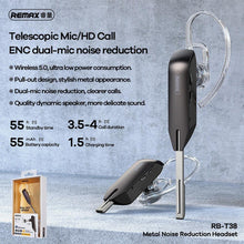 Заредете изображение във визуализатора на галерията – Remax wireless metal headset for noise-reduction rb-t38 tarnish - TopMag
