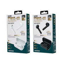 Заредете изображение във визуализатора на галерията – Remax wireless stereo earbuds tws-18 with docking station white - TopMag
