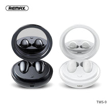 Заредете изображение във визуализатора на галерията – Remax wireless stereo earbuds tws-9 with docking station and mirror black - TopMag
