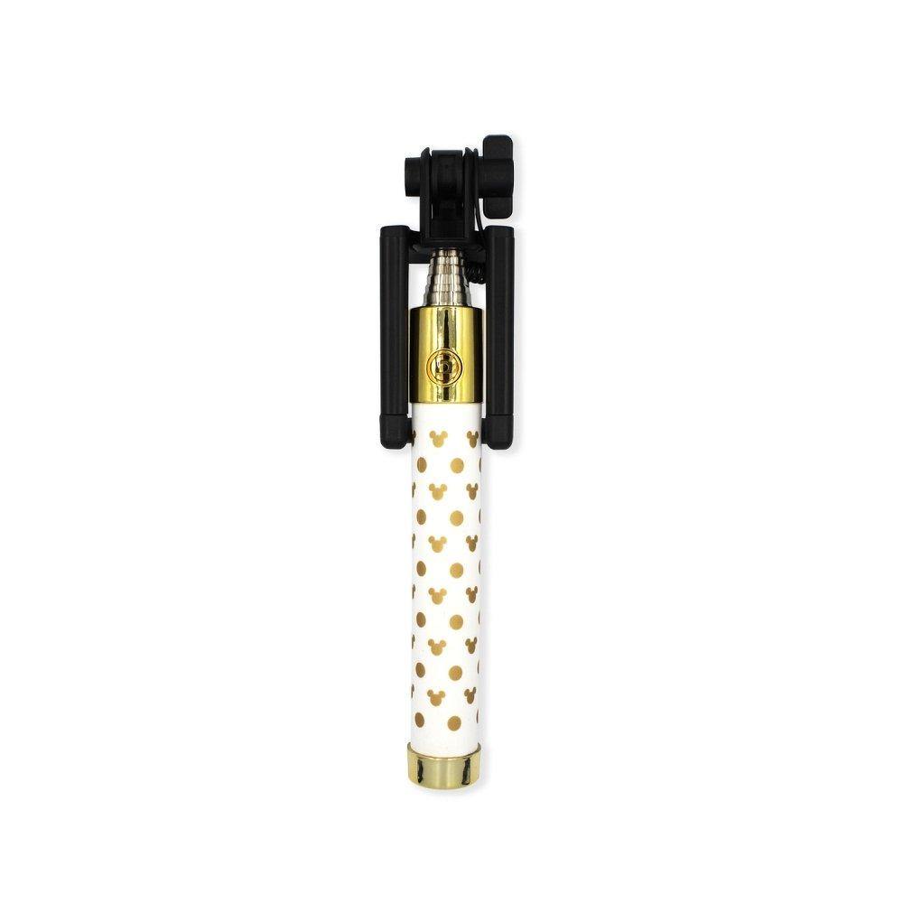 Selfie stick with licence with remote contol bluetooth disney mickey 003 small head gold - само за 32.6 лв