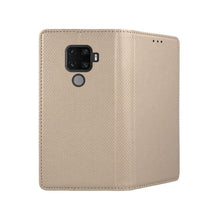 Заредете изображение във визуализатора на галерията – Smart калъф тип книга - huawei mate 30 lite златен - само за 10.99 лв
