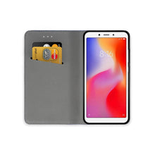 Заредете изображение във визуализатора на галерията – Smart калъф тип книга - xiaomi redmi 6a черен - само за 10.99 лв

