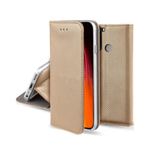 Заредете изображение във визуализатора на галерията – Smart калъф тип книга - xiaomi redmi note 8 златен - само за 10.99 лв

