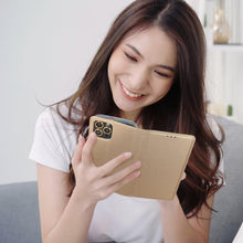 Заредете изображение във визуализатора на галерията – Smart калъф тип книга за motorola moto e7 plus gold - TopMag
