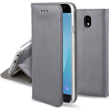 Заредете изображение във визуализатора на галерията – Smart калъф тип книга за samsung galaxy j5 2017 сив - TopMag
