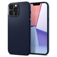 Заредете изображение във визуализатора на галерията – Spigen liquid air гръб за iphone 13 pro max navy blue - TopMag
