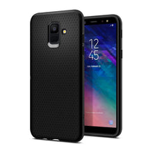 Заредете изображение във визуализатора на галерията – Spigen liquid air гръб за samsung a6 2018 черен - само за 33.2 лв
