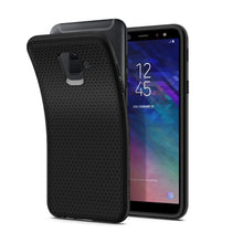 Заредете изображение във визуализатора на галерията – Spigen liquid air гръб за samsung a6 2018 черен - само за 33.2 лв
