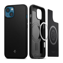 Заредете изображение във визуализатора на галерията – Spigen mag armor magsafe гръб за iphone 13 mini matte black - TopMag
