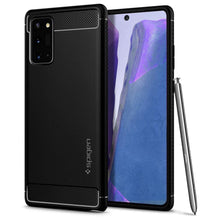 Заредете изображение във визуализатора на галерията – Spigen rugged armor do samsung note 20 matte black - само за 34 лв
