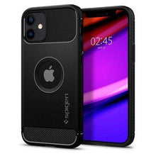 Заредете изображение във визуализатора на галерията – SPIGEN Rugged Armor for IPHONE 12 MINI matte black - само за 34 лв
