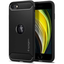 Заредете изображение във визуализатора на галерията – Spigen rugged armor for iPhone se 2020 black - TopMag
