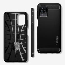 Заредете изображение във визуализатора на галерията – Spigen rugged armor for samsung a12 matte black - TopMag
