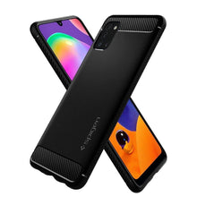 Заредете изображение във визуализатора на галерията – Spigen rugged armor for samsung a31 matte black - само за 34 лв
