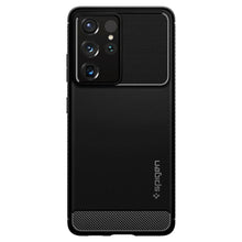 Заредете изображение във визуализатора на галерията – Spigen rugged armor for samsung s21 ultra matte black - TopMag
